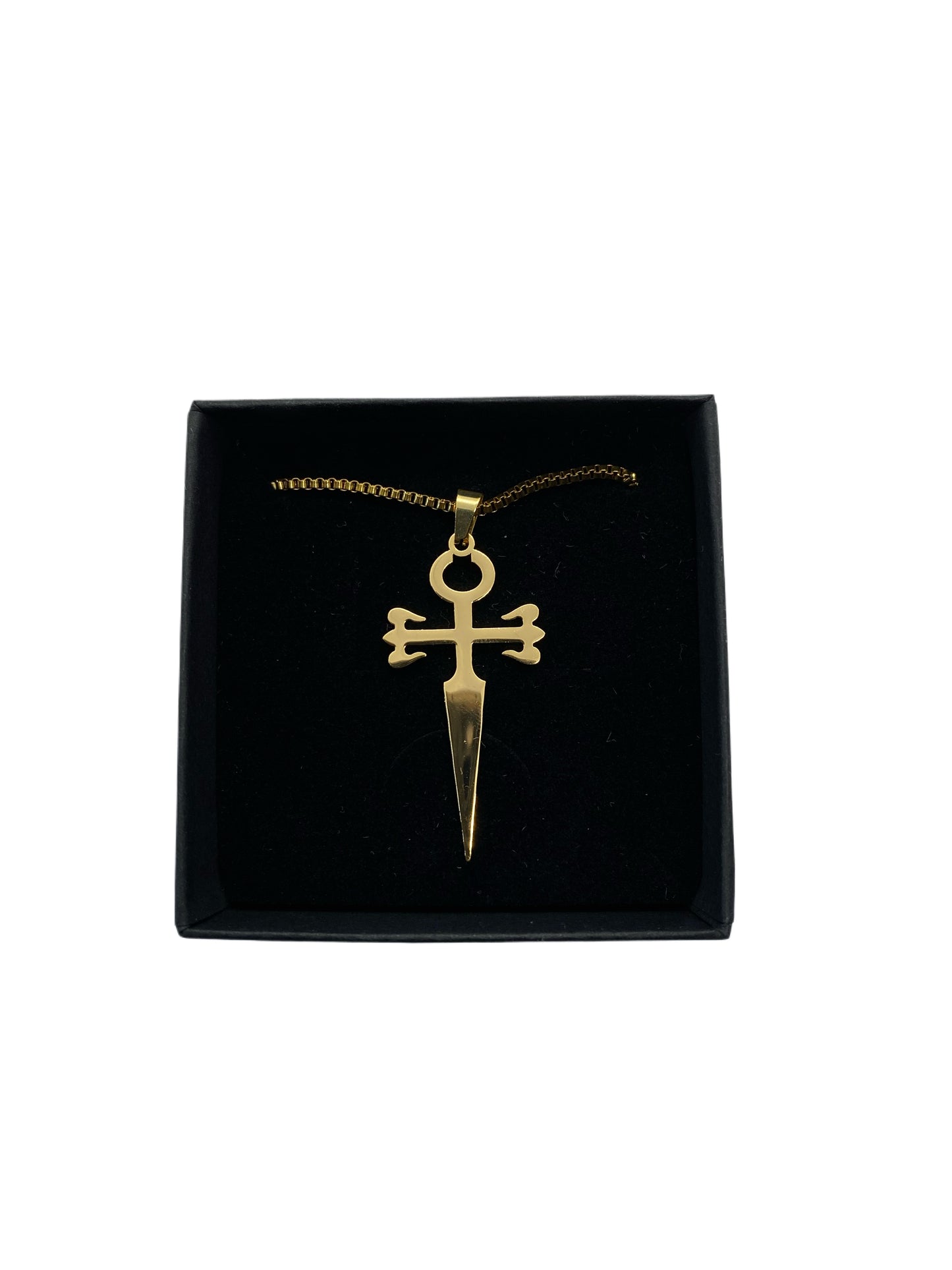 DAGGER NECKLACE IN GOLD