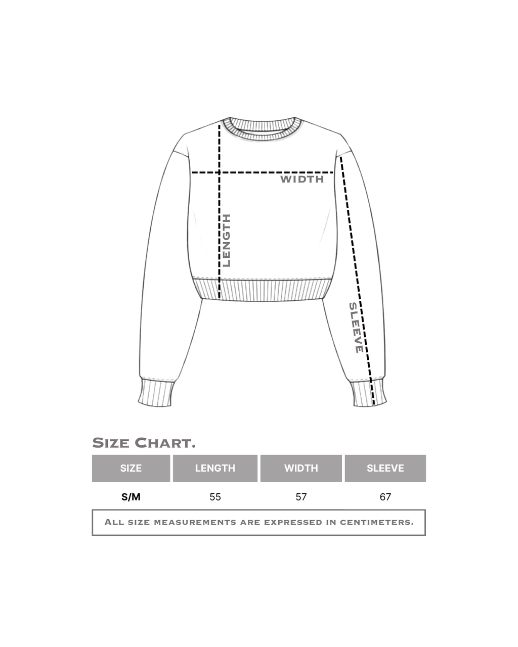Spectrum Basic Cropped Sweatshirt